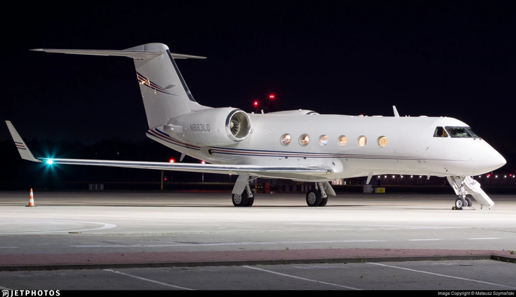 Частный самолет N888LD Gulfstream GIV Энтони Се