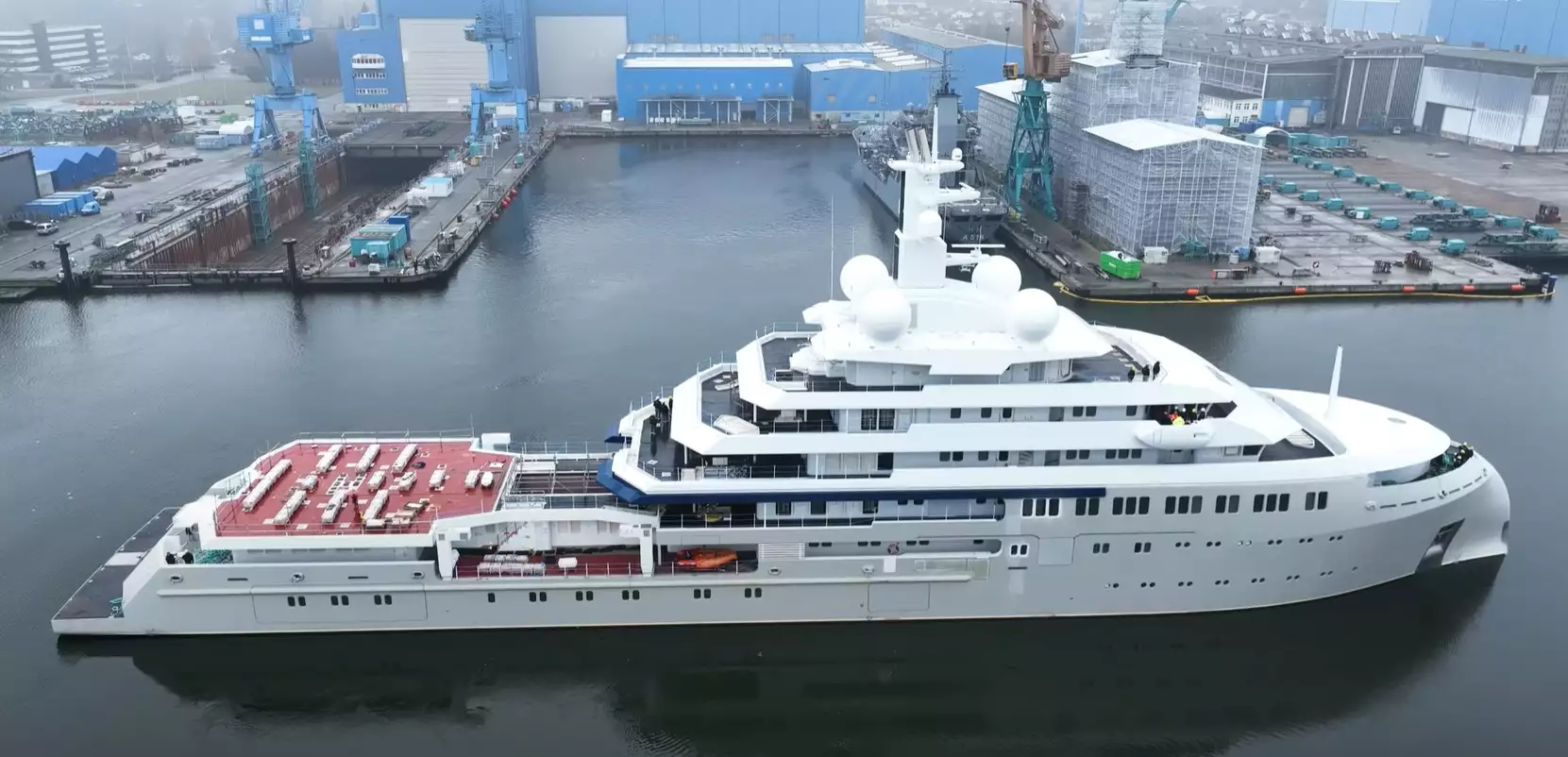 SHACKLETON Yacht • Lurssen • 2023 • Propriétaire Len Blavatnik