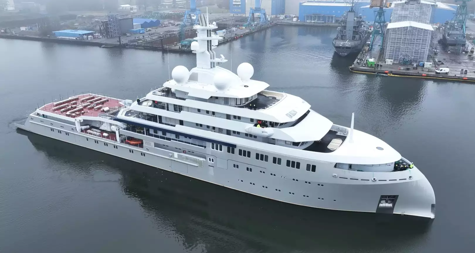 SHACKLETON Yacht • Lurssen • 2023 • Propriétaire Len Blavatnik