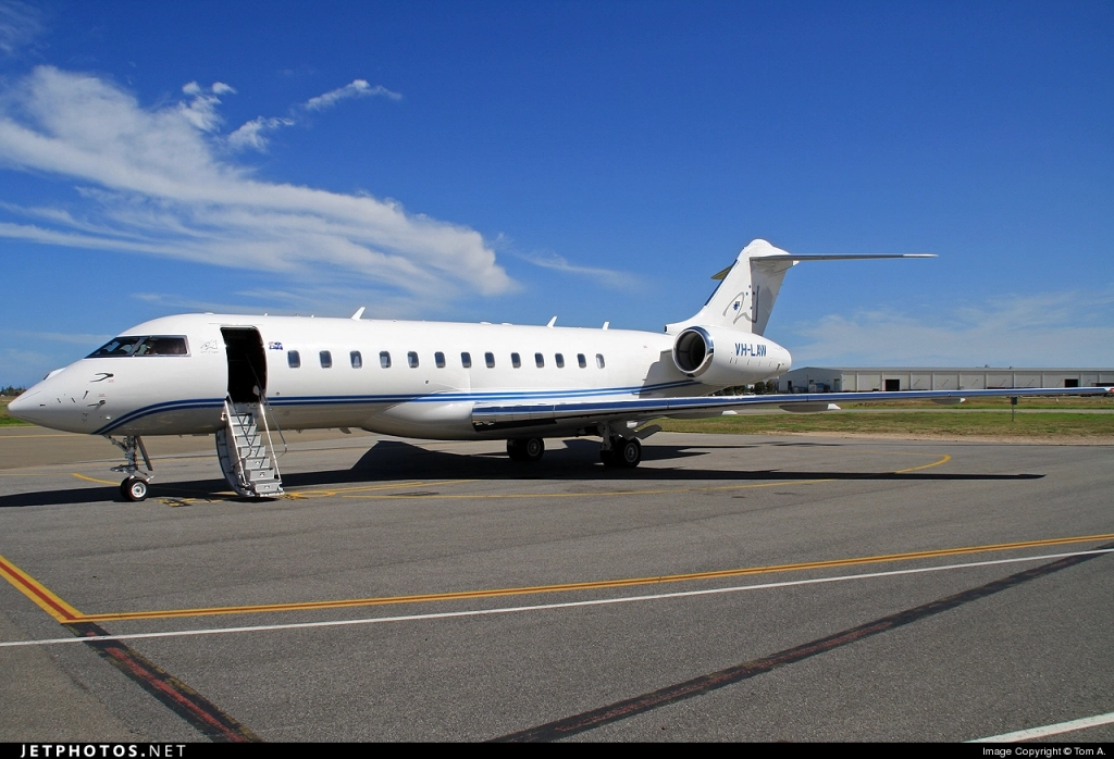 VH-LAW Bombardier Global Jet privé XRS Lang Walker