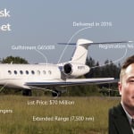 ELON MUSK - Valor neto 145.000 millones de dólares - G650ER - Jet privado - N628TS - Casa