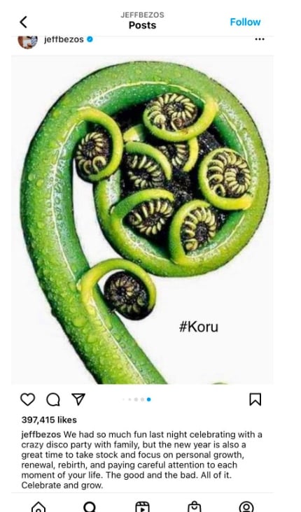 Jeff Bezos KORU