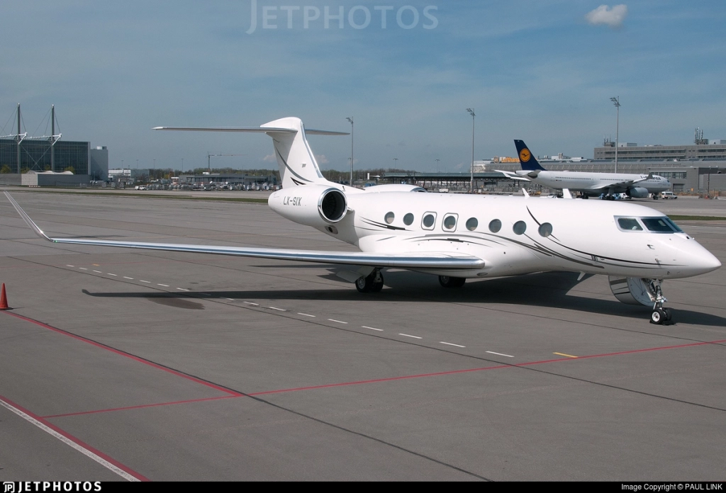 Jet privé LX-SIX Gulfstream G650 Guennadi Timchenko