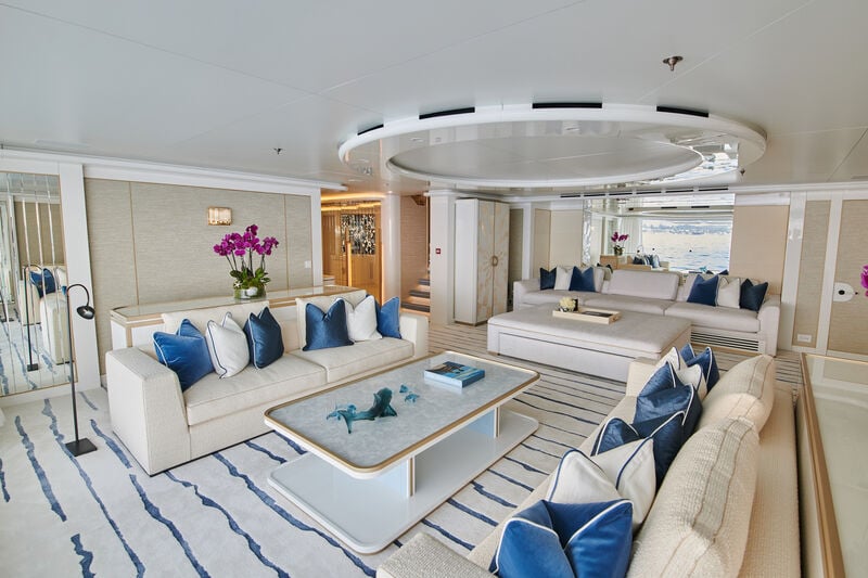 Lurssen yacht CORAL OCEAN interior (refit)