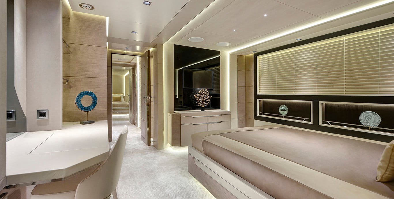 Interior do iate Mengi-Yay Tatiana V