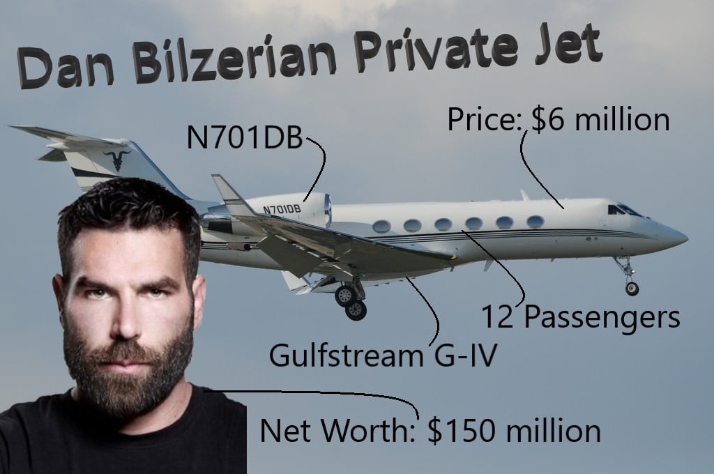 Dan Bilzerian Jet privé à valeur nette