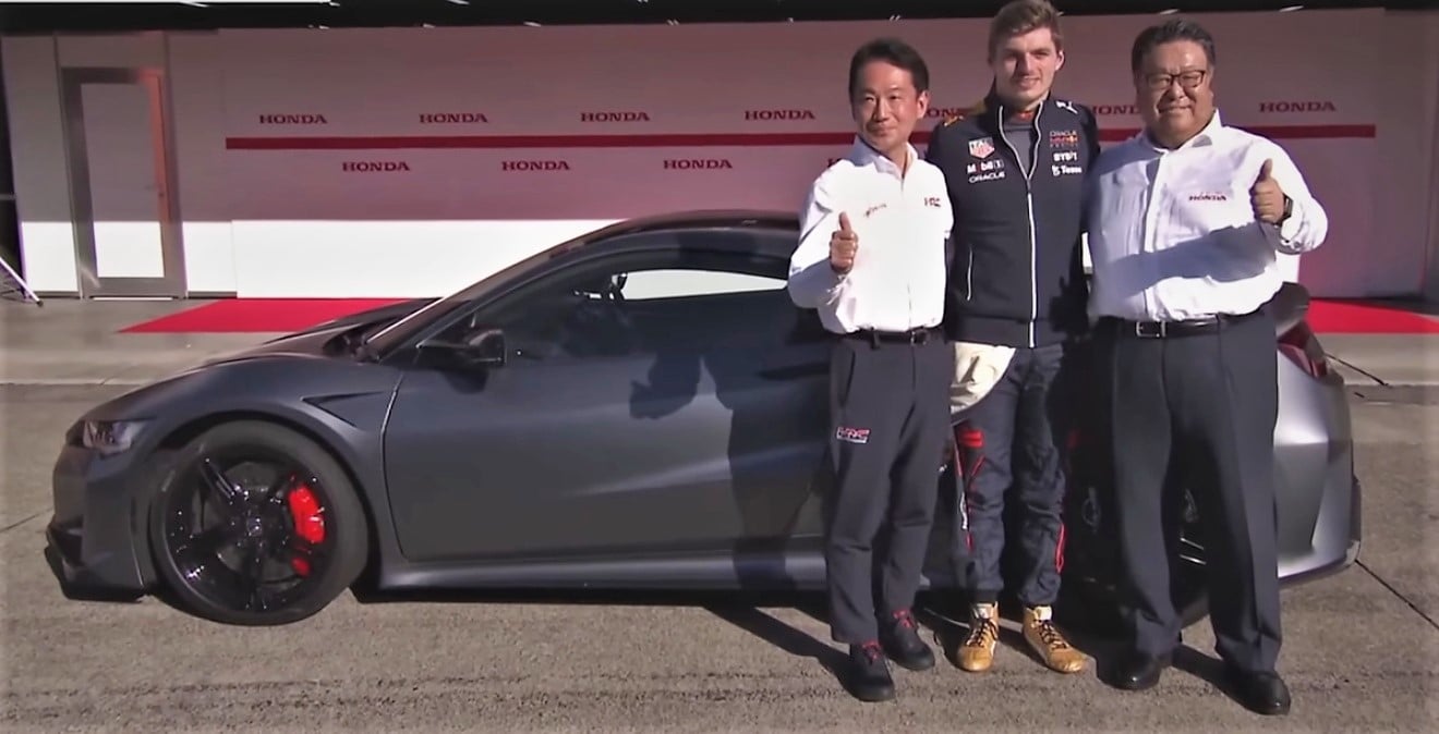 Max Verstappen'in arabası Honda NSX Type R