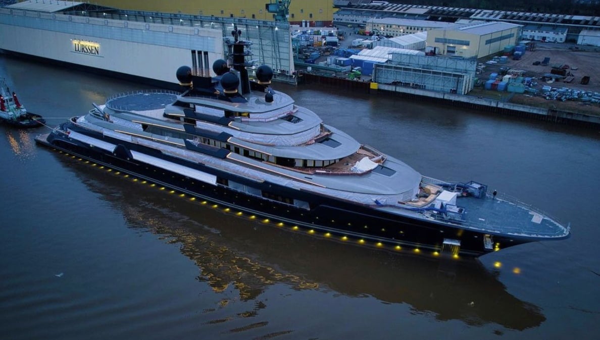 LUMINANCE Yacht • Lurssen • 2024 • Proprietario Rinat Akhmetov