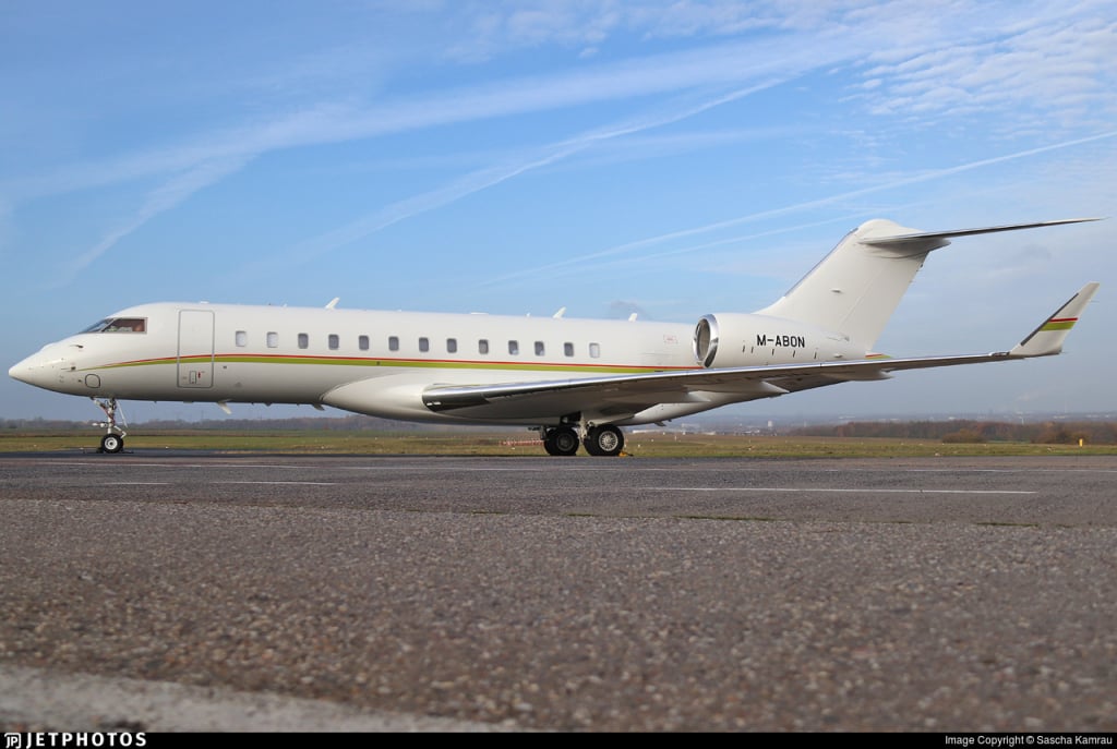 M-ABON Bombardier Global 6000 Пол Коулсон