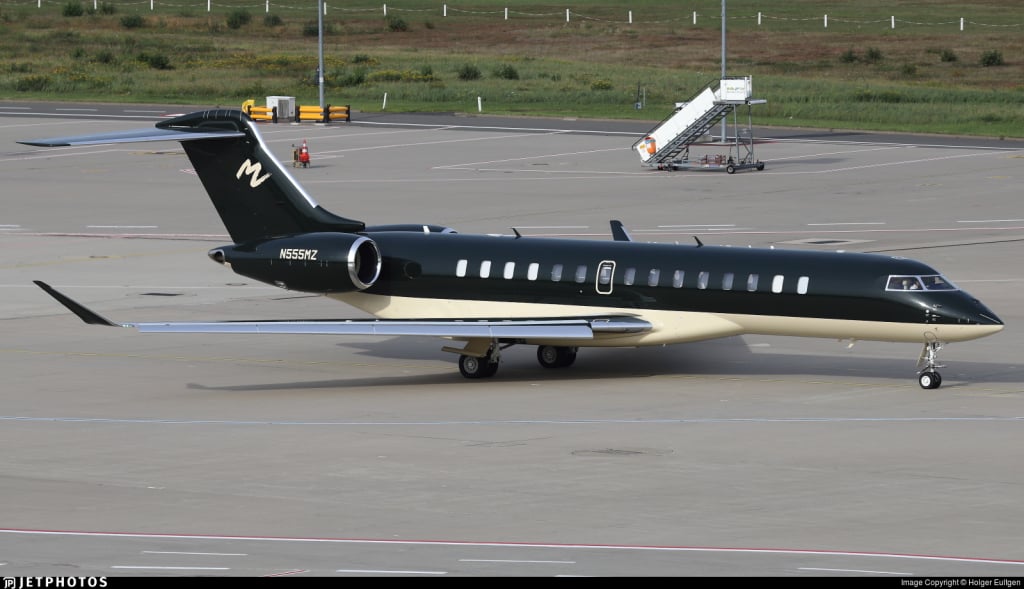 N555MZ • Bombardier Global 7500 • Бизнес-джет Юсаку Маэдзава