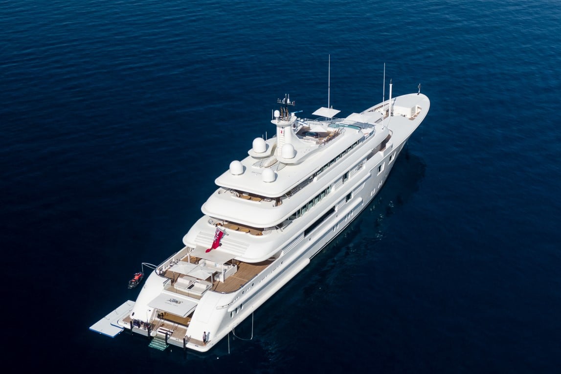 LADY E Yacht • Amels • 2006 • Owner David Russell 