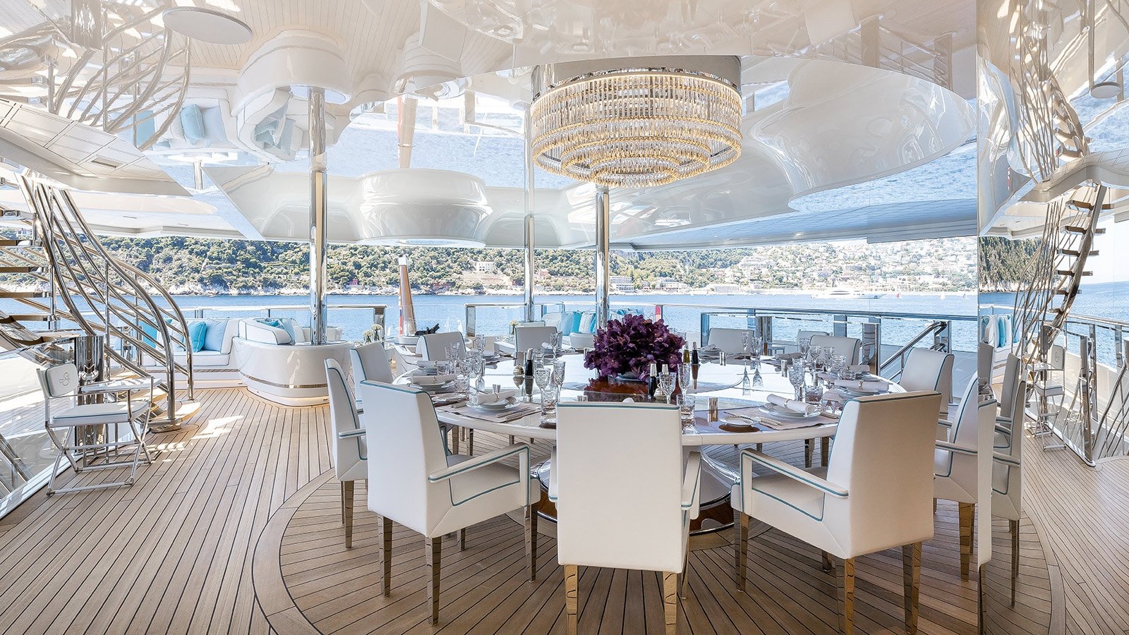 Amels Yacht Lady E interior