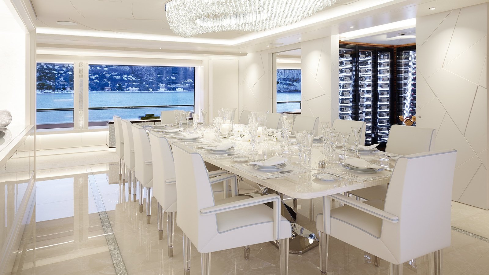 Amels Yacht Lady E interior