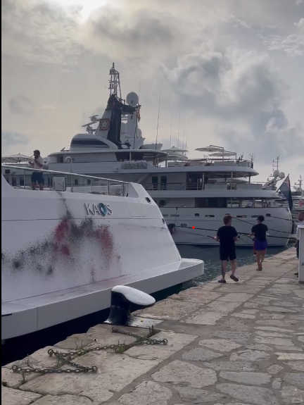 ibiza yacht protest