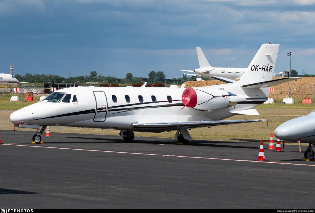 OK-HAR Cessna 560XL Частный самолет Златана Ибрагимовича 