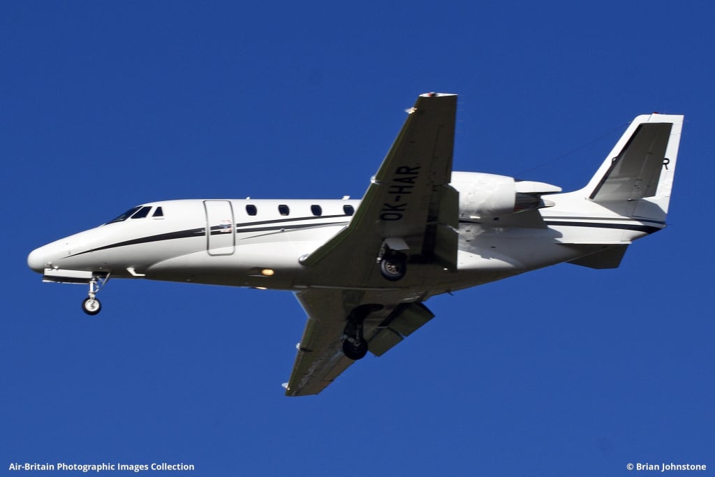 OK-HAR Cessna 560XL Zlatan Ibrahimovic Privatjet 