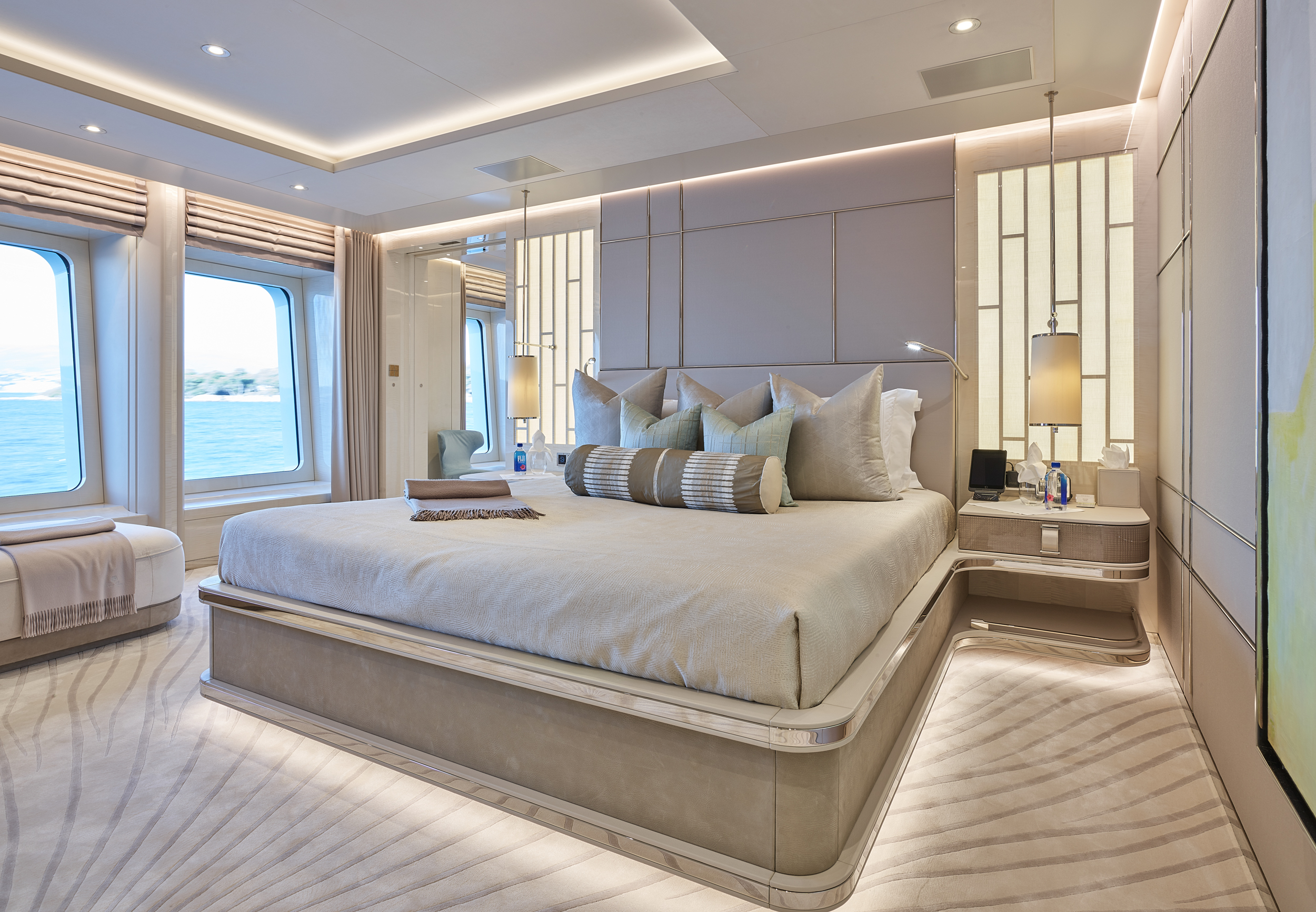 Amels nouvel intérieur de yacht secret