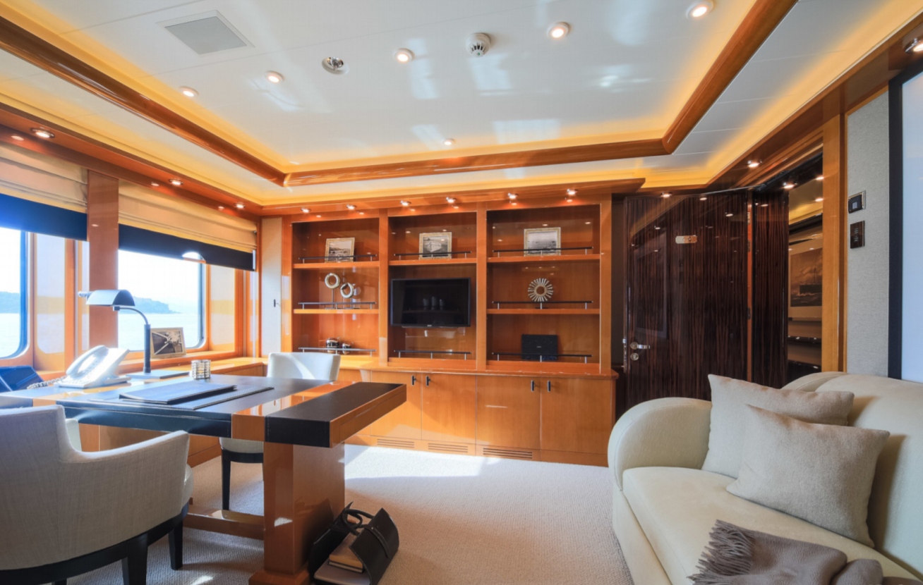 Intérieur du Yacht AHS d'Oceanco