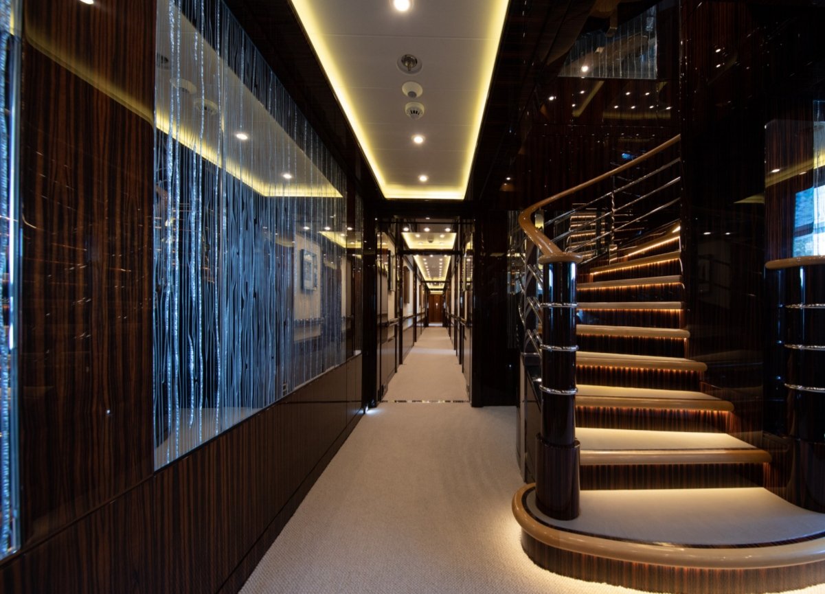 Intérieur du Yacht AHS d'Oceanco