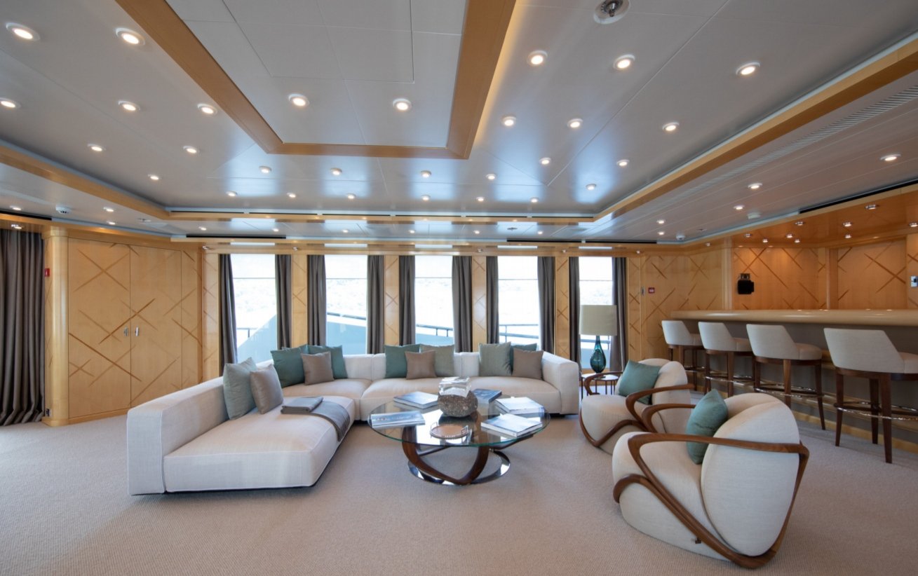 Intérieur du Yacht AHS d'Oceanco