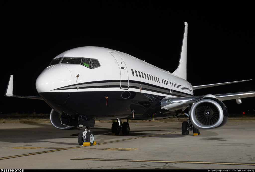 T7-HAS • Боинг 737 BBJ • Владелец Семья Саджвани
