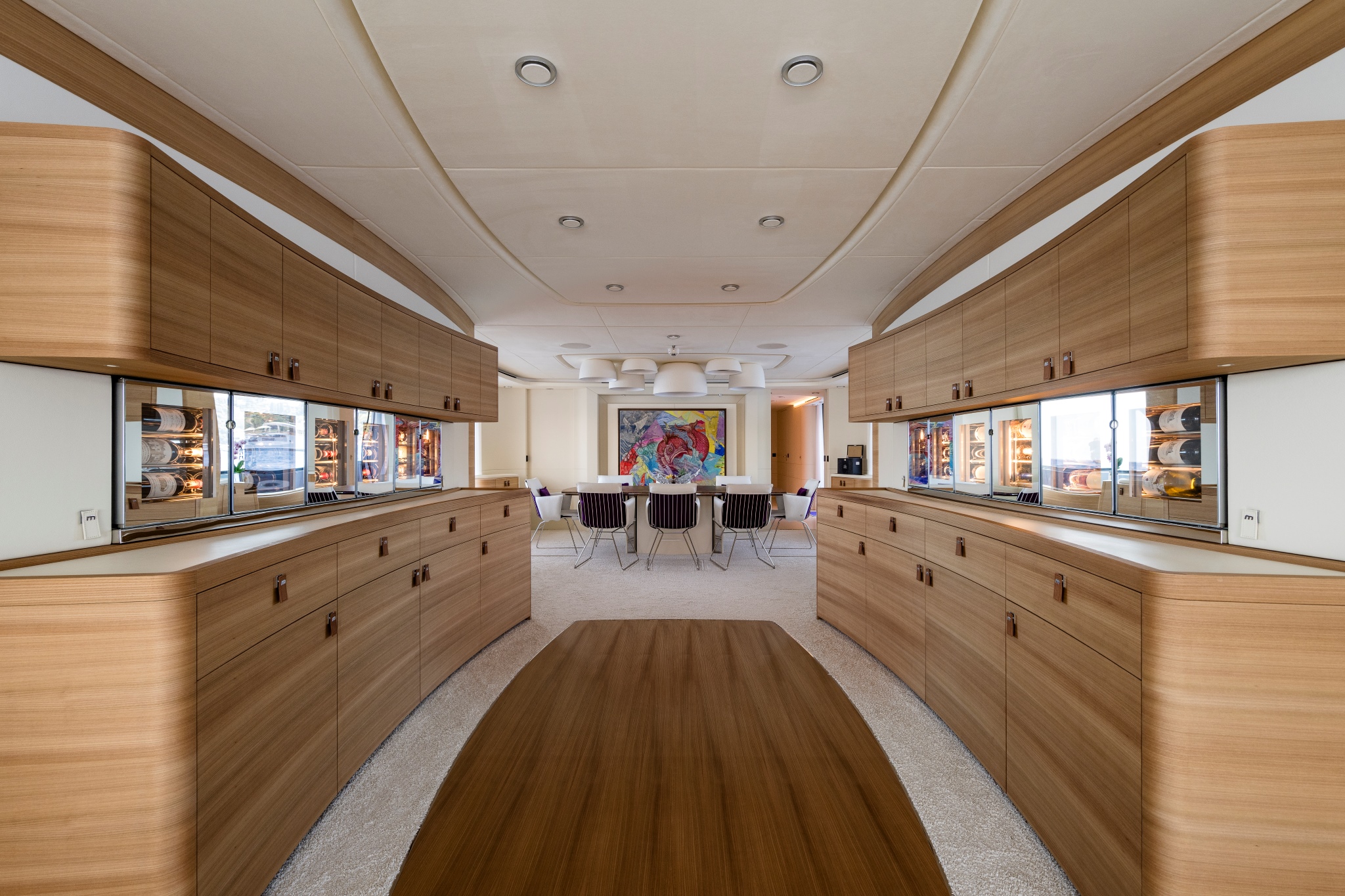 Intérieur du yacht MILELE de Hakvoort