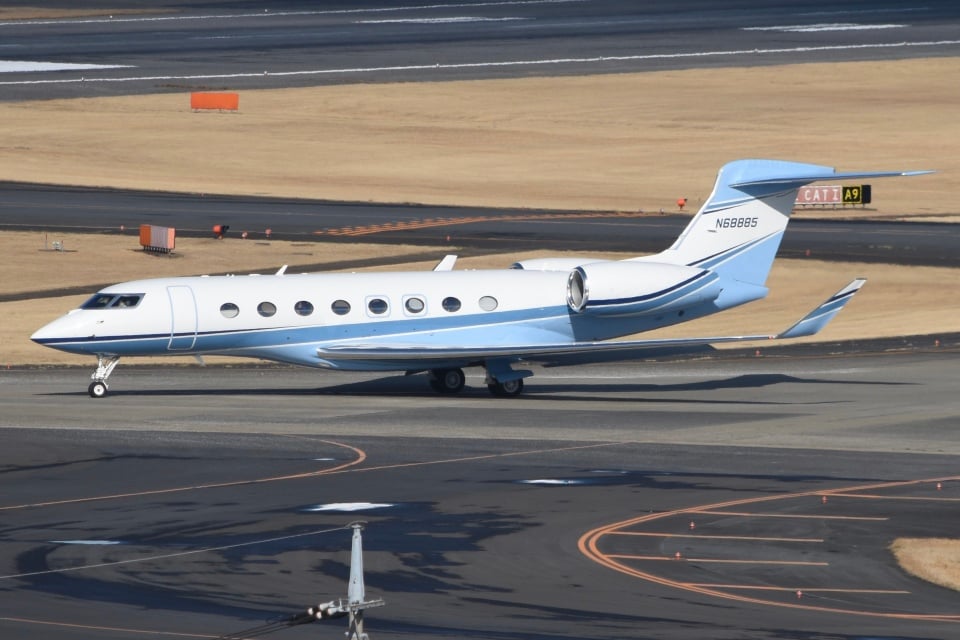 N68885 Proprietario del Gulfstream G650ER Mark Zuckerberg