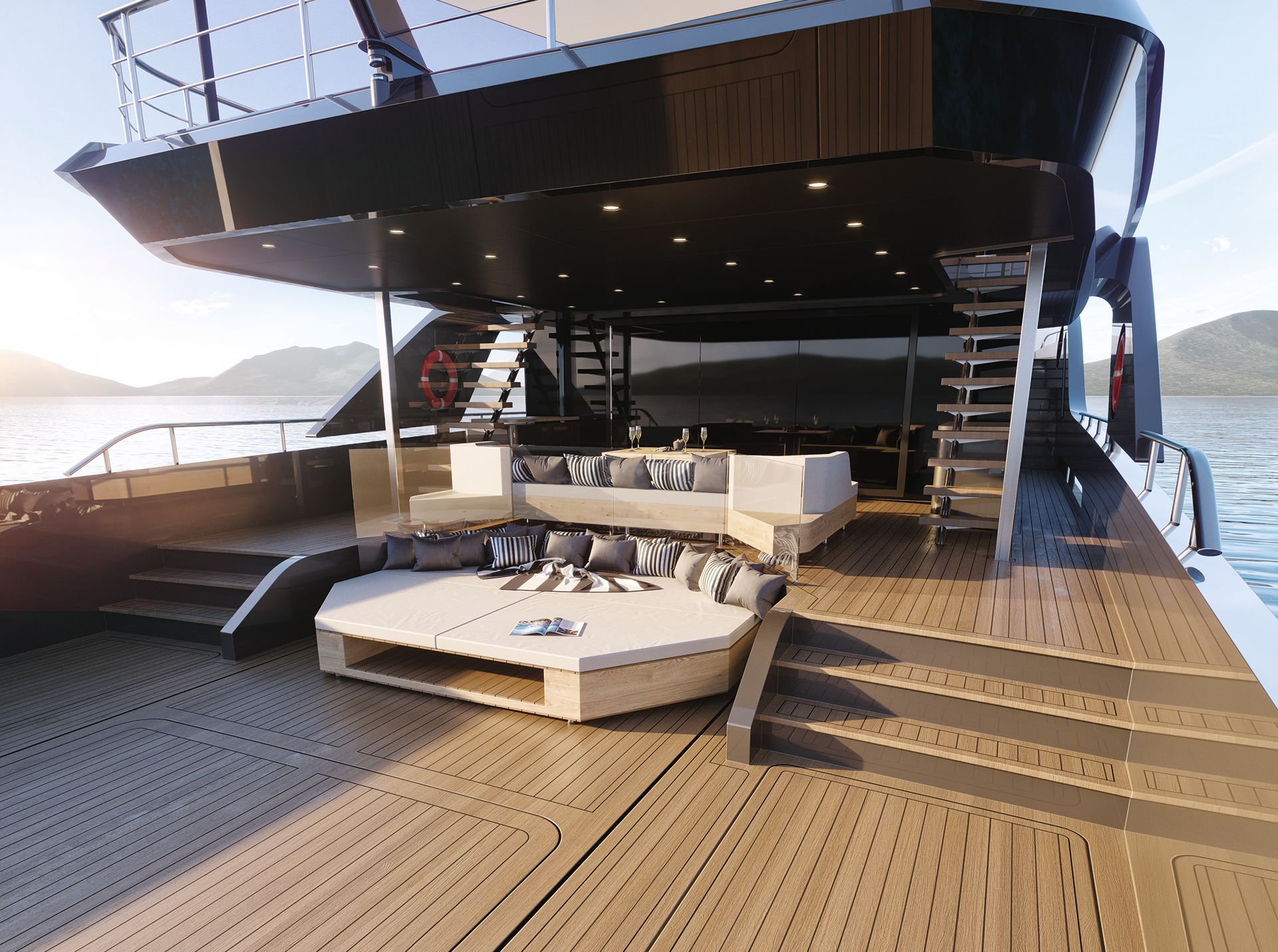 Yacht Lady Fleur interior