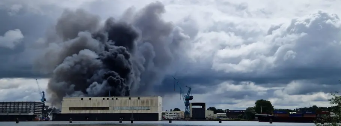 Fire Breaks Out at Lürssen-Kröger Shipyard Project Honolulu