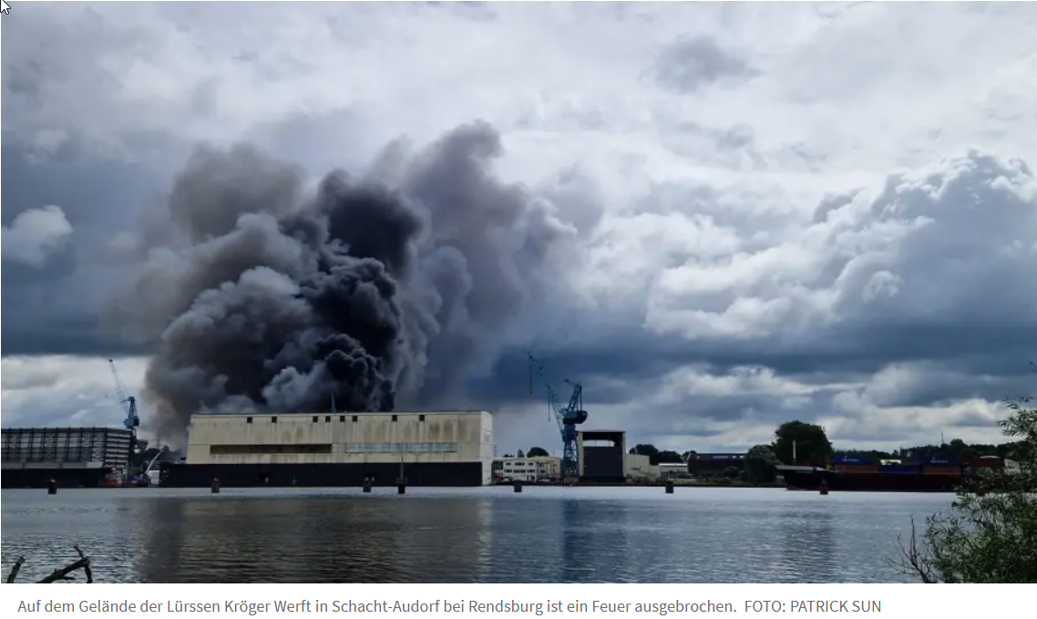 Fire Breaks Out at Lürssen-Kröger Shipyard Project Honolulu