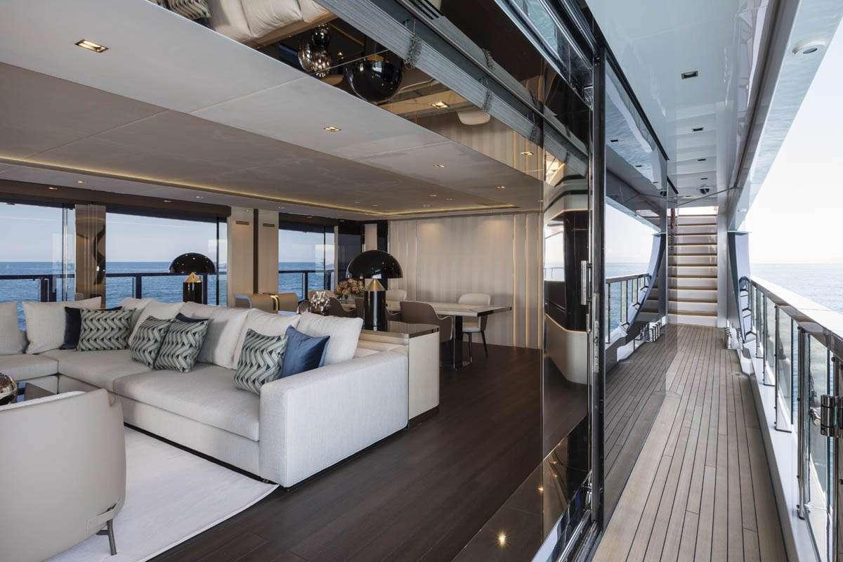 Overmarine yacht CECILE B interior
